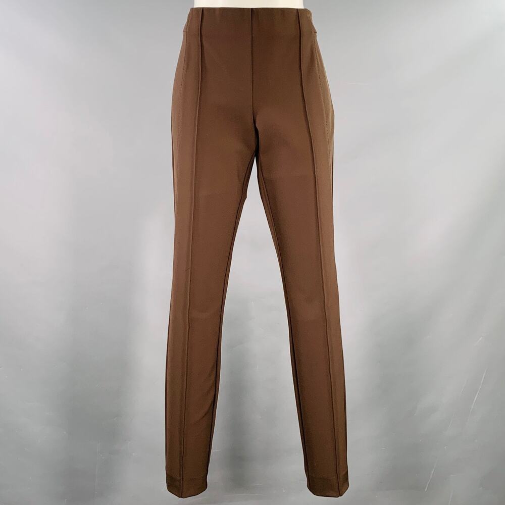 LAFAYETTE 148 Size 4 Brown Polyamide Blend Side Zipper Dress Pants